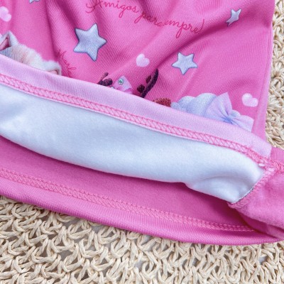 Vestido Manga Longa Bichinhos Fofos Amigos para sempre! - Pink